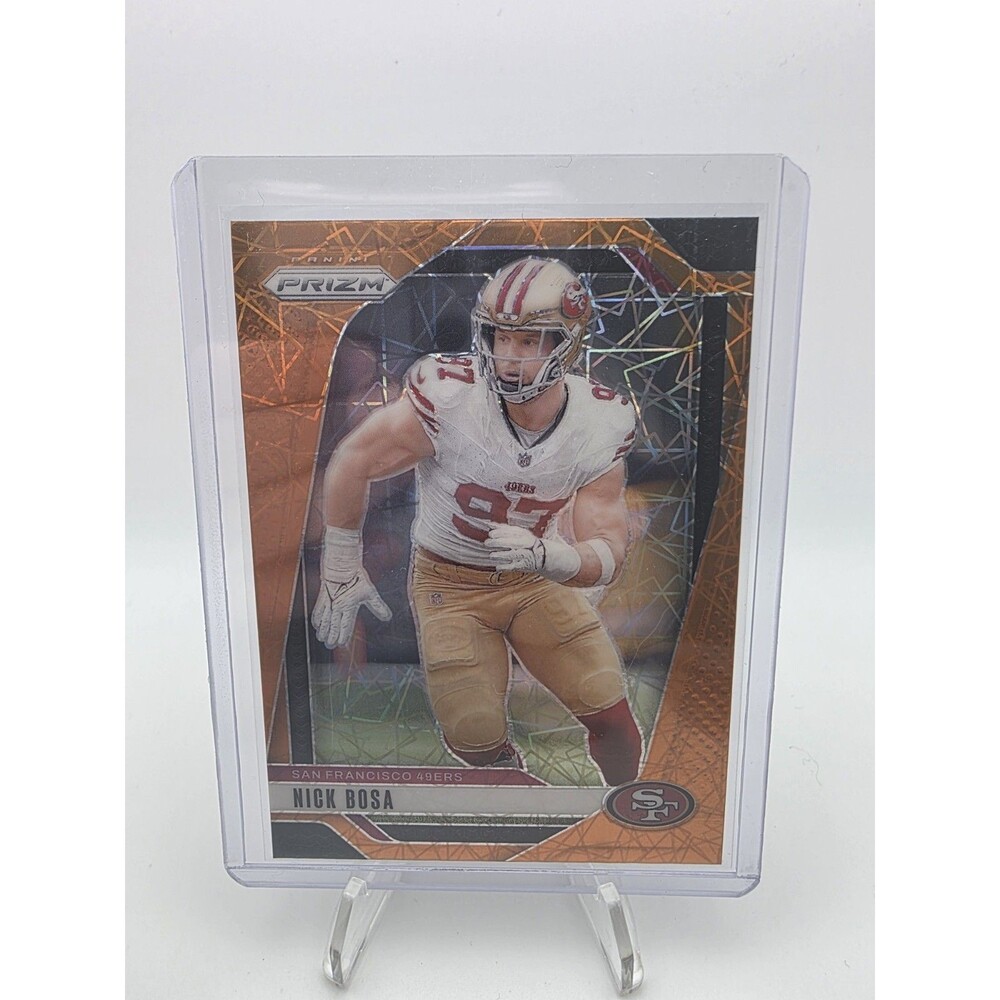 Nick Bosa 2024 Panini Prizm Football #254 ORANGE LAZER PRIZM SF 49ers NM